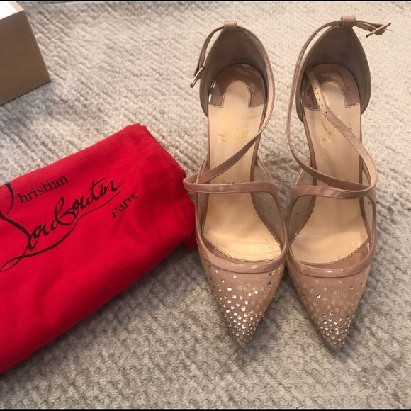 Christian Louboutin twistissima strauss nude heels - Picture 6 of 7